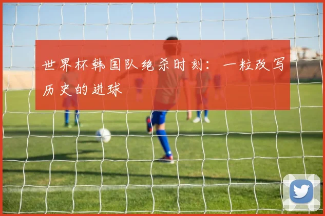 世界杯韩国队绝杀时刻:一粒改写历史的进球